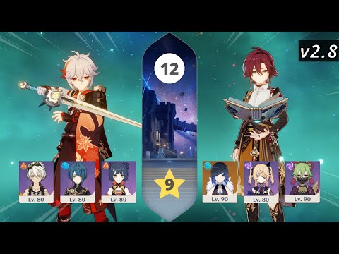 C0 Kazuha National & C0 Heizou Taser | Genshin Impact 2.8 Spiral Abyss Floor 12