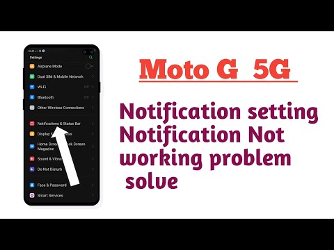Moto G  5G  , ( Motorola ) notification setting notification not working problem solve