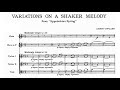 [Score] Copland - Variations on a Shaker Melody (from Appalachian Spring)