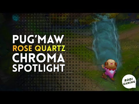 PUG'MAW KOG'MAW ROSE QUARTZ CHROMA SPOTLIGHT - LEAGUE OF LEGENDS