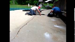 Watch video: Sinking Slab & Pool Patio Repair