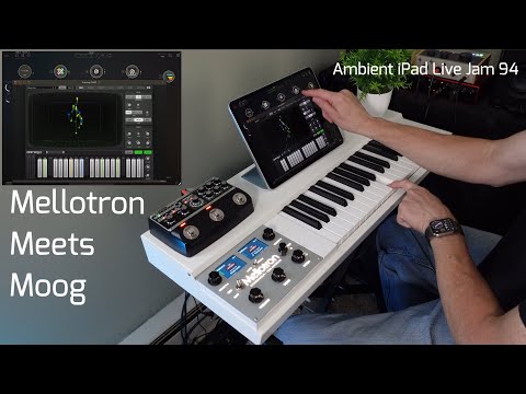 The Mellotron M4000D Meets Moog Apps - Animoog, Model 15, Model D, Fugue Machine, Gauss