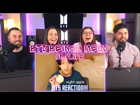 "BTS BEING A MESS ON VLIVE" Reaction - We haven't laughed this hard in a while 😂 | Couples React