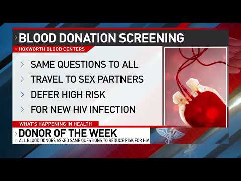 Hoxworth New FDA Donor Assessment