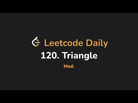 120 Triangle Leetcode Daily Python