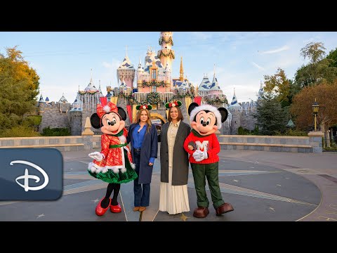 "Disenchanted" Cast Amy Adams & Maya Rudolph Visit Disneyland Resort For The Holidays