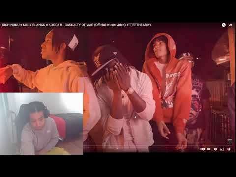 RICH NUNU x MILLY BLANCO x KOODA B - CASUALTY OF WAR (Ambitious Reacts)