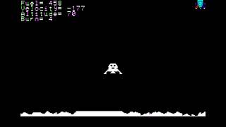 Apple II Game: Lunar Lander (1979 Programma Software)