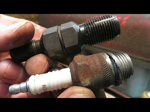How to chase spark plug threads