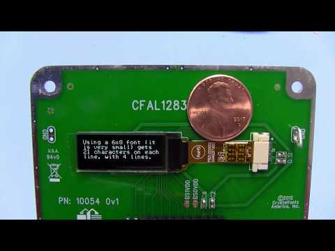 An informational video that shows this tiny OLED in action as well as its display specifications.