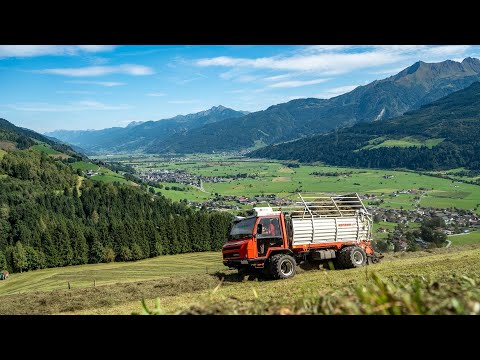 Mountain farming | Grass harvest in the Austrian Alps | Reform, Muli, Deutz-Fahr