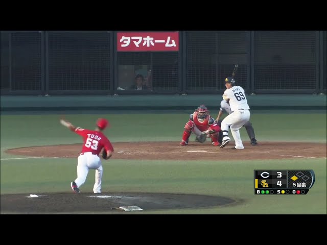 【ファーム】ホークス・美間 2ランホームランでカープを突き放す‼ 2019/7/6 H-C(ファーム)