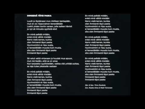 Raaka-Aine - Ihmisenä Täysi Paska