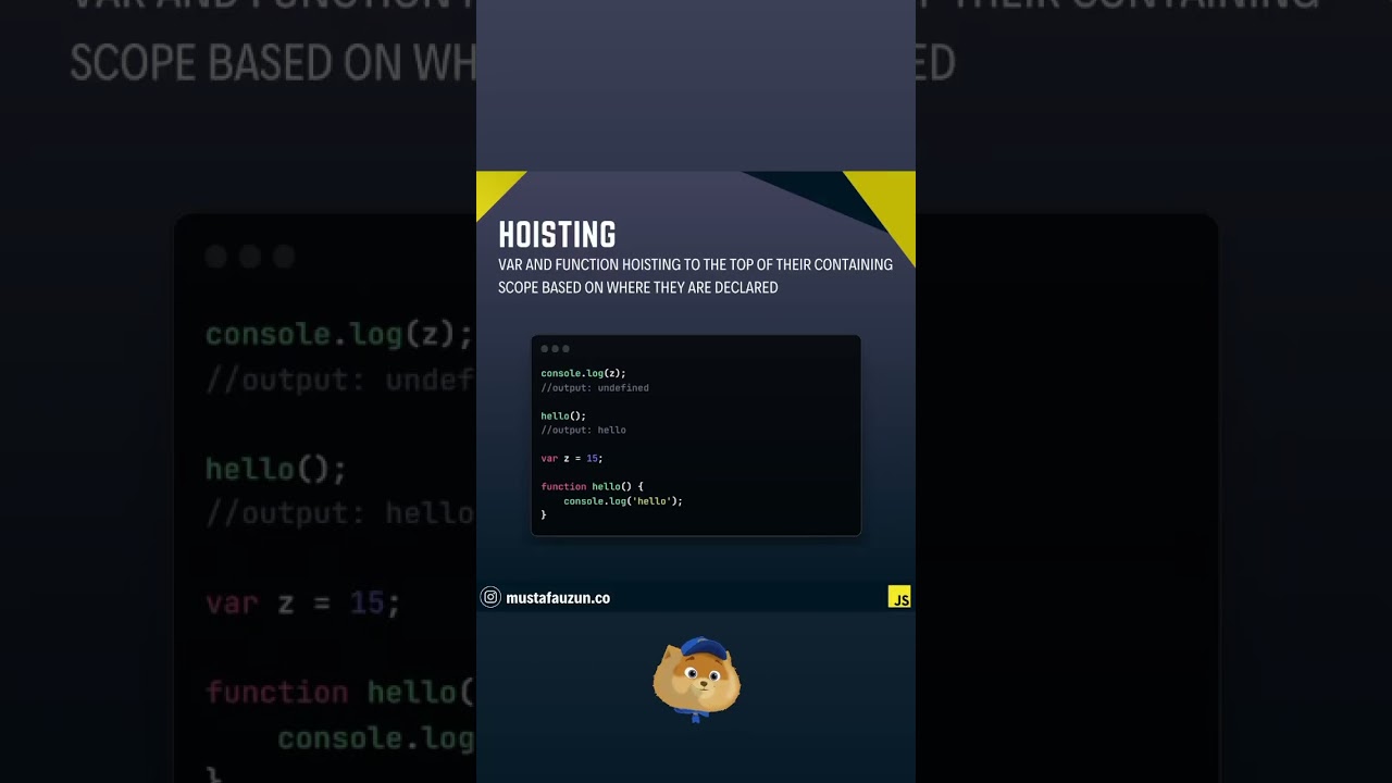Javascript, Hoisting #javascript