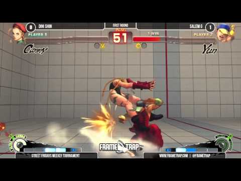 Dim Shin (Cammy, M Bison) vs Salem G (Yun) Street Fridays 1.1