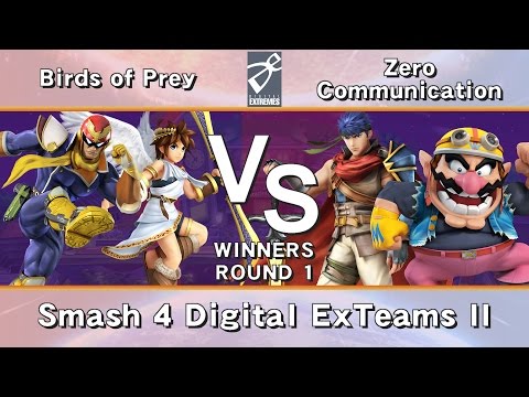 [DE] Smash 4 Digital ExTeams II - Round 1 - Birds of Prey vs Zero Communication