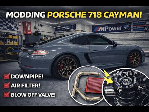 718 Cayman S build. Sounds Wild with Downpipe & Blow Off Valve!