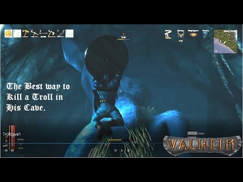 Valheim. The Best way to kill a Troll in Caves!