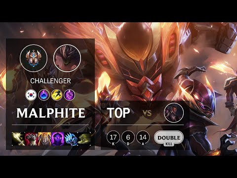 Malphite Top vs Lucian - KR Challenger Patch 10.18
