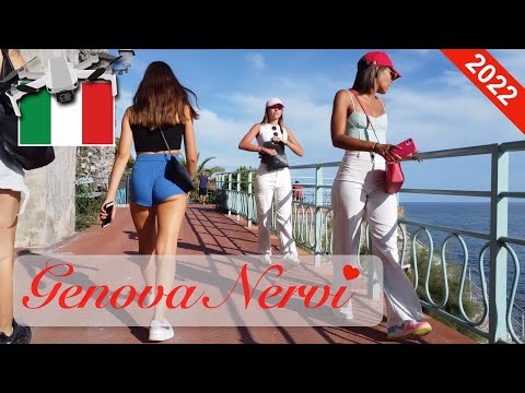 Genova Nervi in volo con in drone (Italia 🇮🇹)