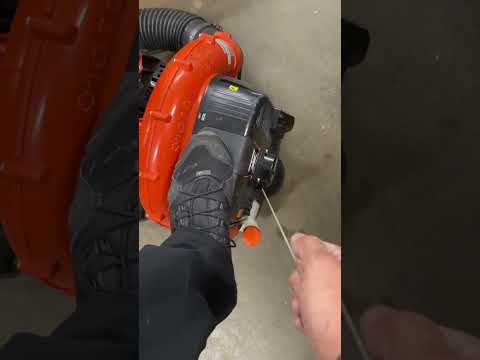 Echo backpack blower QuickStart