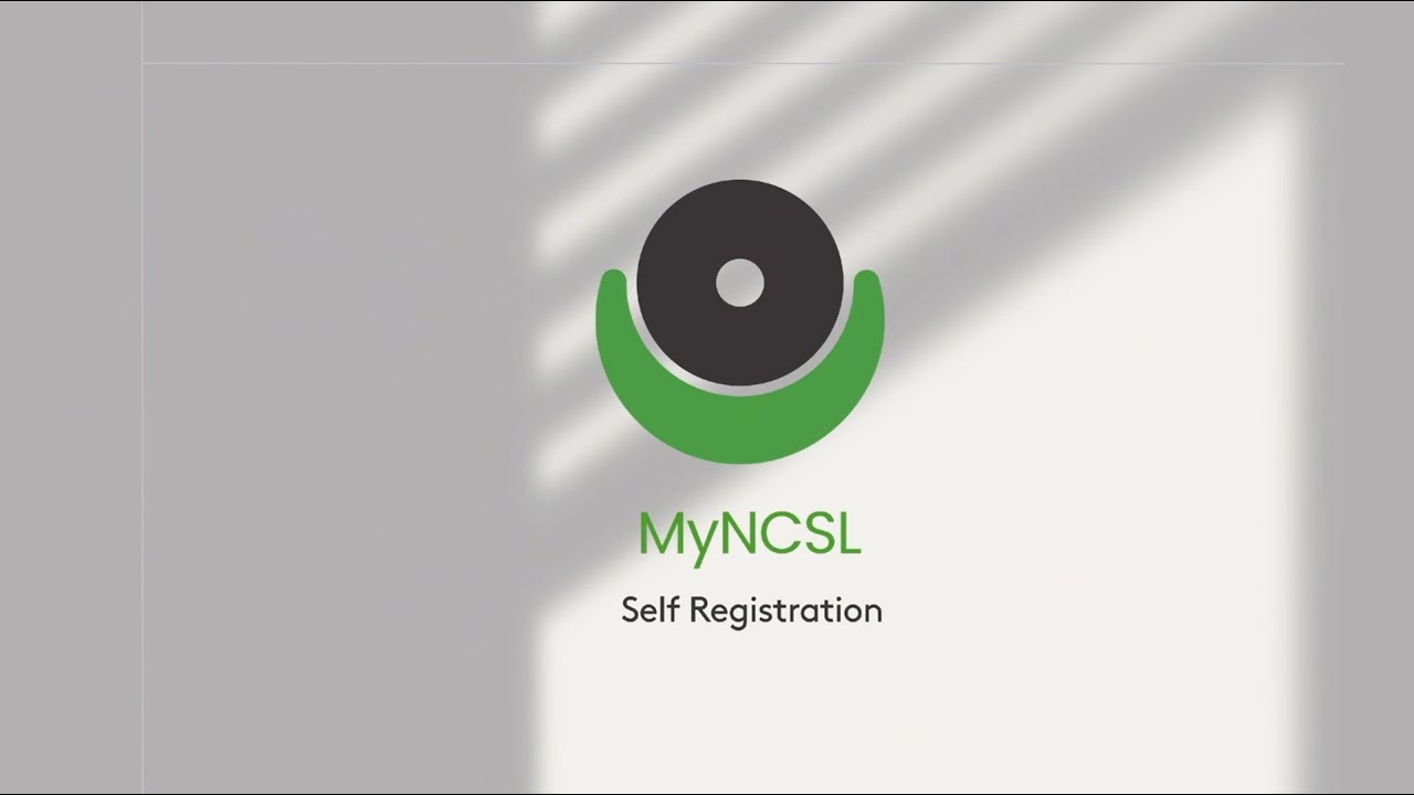 Self Registration on MyNCSL
