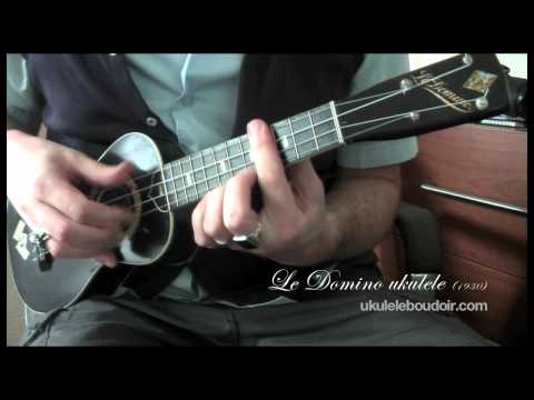 JR Stewart Le Domino Soprano Ukulele 1927 - Black image 21