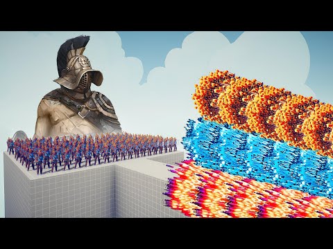 100x Gladiators vs Every GOD | Totally Accurate Battle Simulator TABS