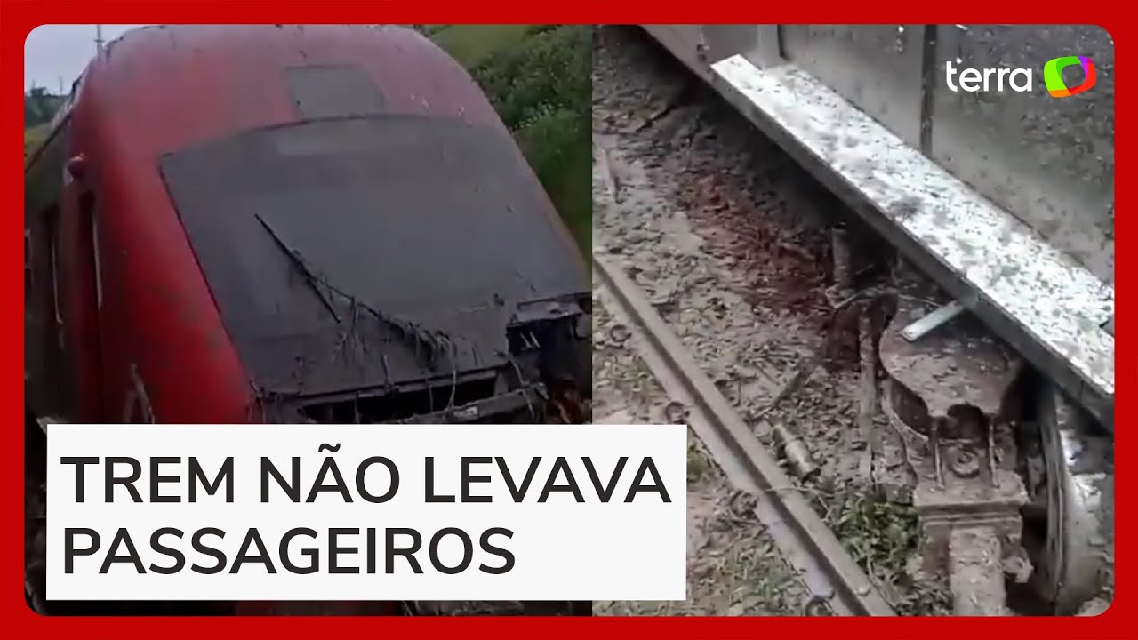 Deslizamento de terra atinge trem da CPTM e paralisa parte da Linha 7-Rubi em SP