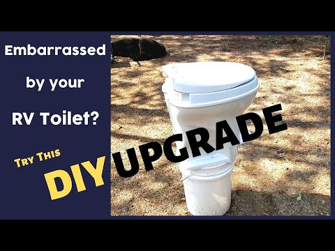 DIY RV Toilet Solution. Install a handheld sprayer!