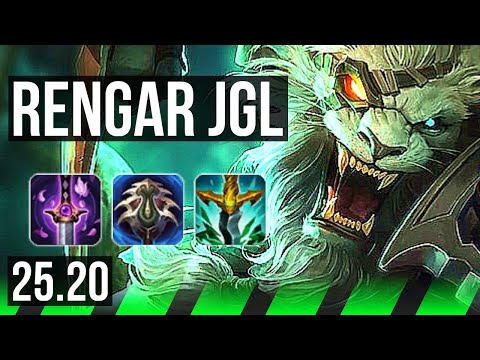 RENGAR vs OLAF (JGL) | 13/2/9, Legendary | EUW Master | 25.20