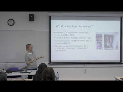 NCRM Video: Sophie Woodward - Object interviews: getting participants ...