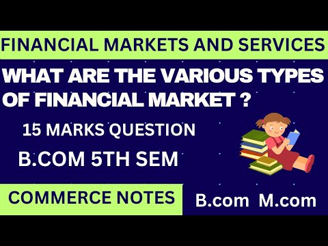 Types of Financial Markets | Financial Markets & Services | BCom & MCom Exam Prep |