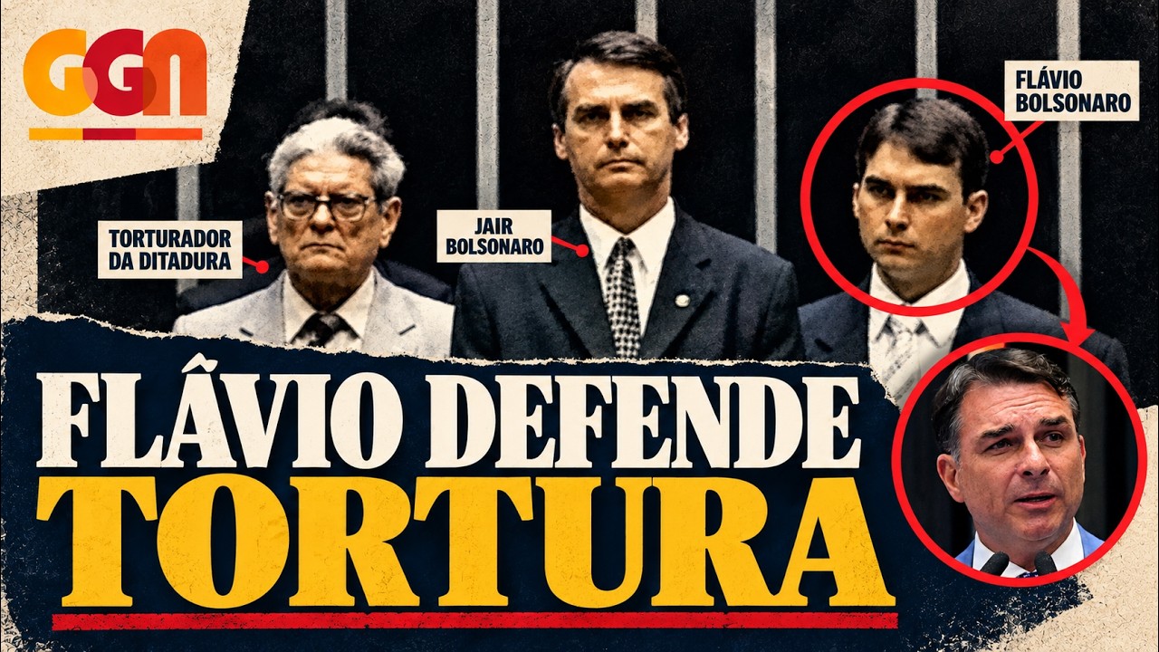 Flávio Bolsonaro homenageou torturador na frente da vítima