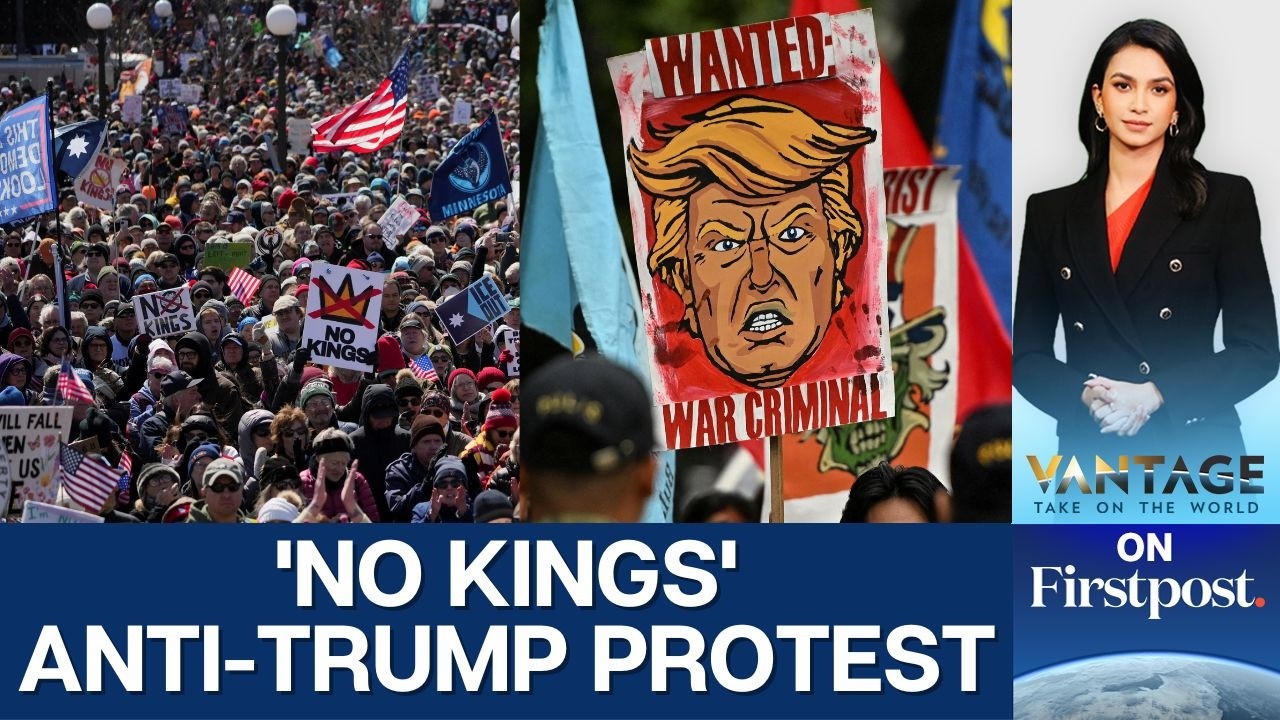 Thousands March Against Trump in 'No Kings' Protest | Vantage on Firstpost | N18G