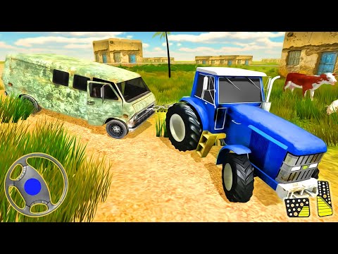 Heavy Tractor Pull Driving Simulator Game 2020 - Farm Tractor Tow Bus | Android Gameplay