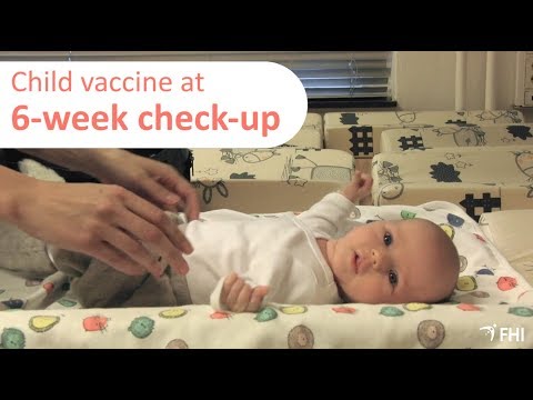 Child Vaccines at six week check-up