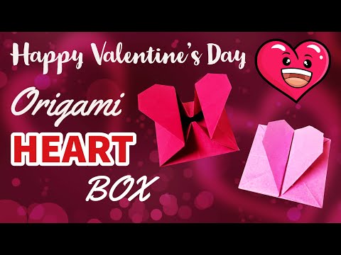 Origami HEART BOX | How to make paper heart box | DIY EASY | Fold tutorial
