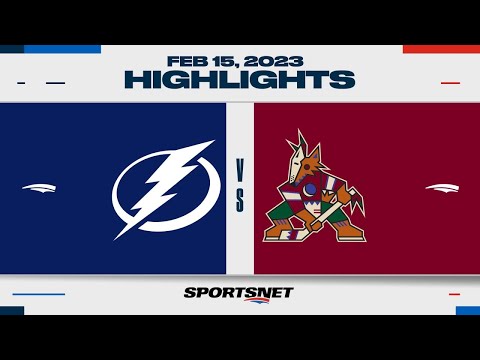 NHL Highlights | Lightning vs. Coyotes - February 15, 2023