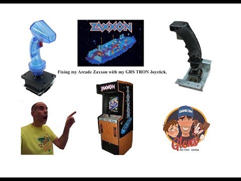 Zaxxon Arcade Flight stick replaced with a GRS Tron Joystick