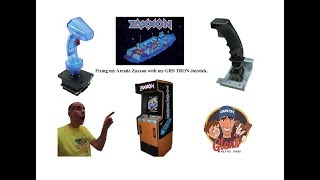 Zaxxon Arcade Flight stick replaced with a GRS Tron Joystick