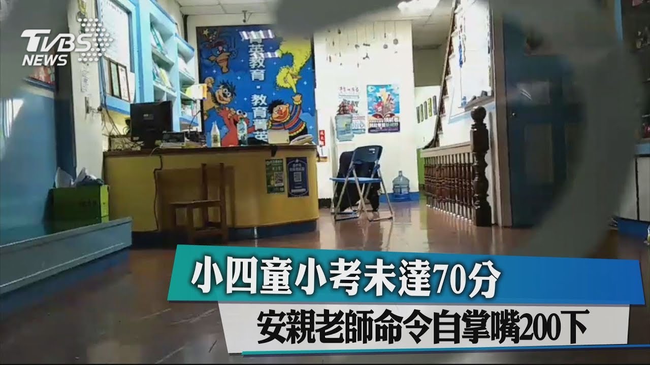 小四童小考未達70分 安親老師命令自掌嘴200下