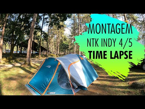 Montando barraca Nautika NTK Indy 4/5 (Camping da Serrinha do Alambari - CCB)