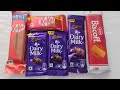 Dairy Milk Kitkat Lotus Biscoff Biscuit Unboxing Chocolate Video Chocolate Video