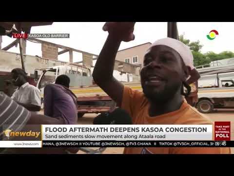 Kasoa Old Barrier road faces deeper damage than ever after June 29 flood | TV3 New Day