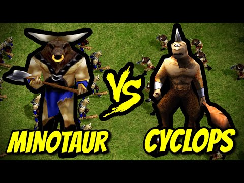 200 CYCLOPS vs 200 MINOTAURS | Age of Mythology