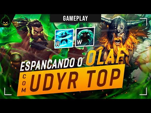 Esse Olaf NÃO CONSEGUIU CLICKAR! | Udyr Top | League of Legends