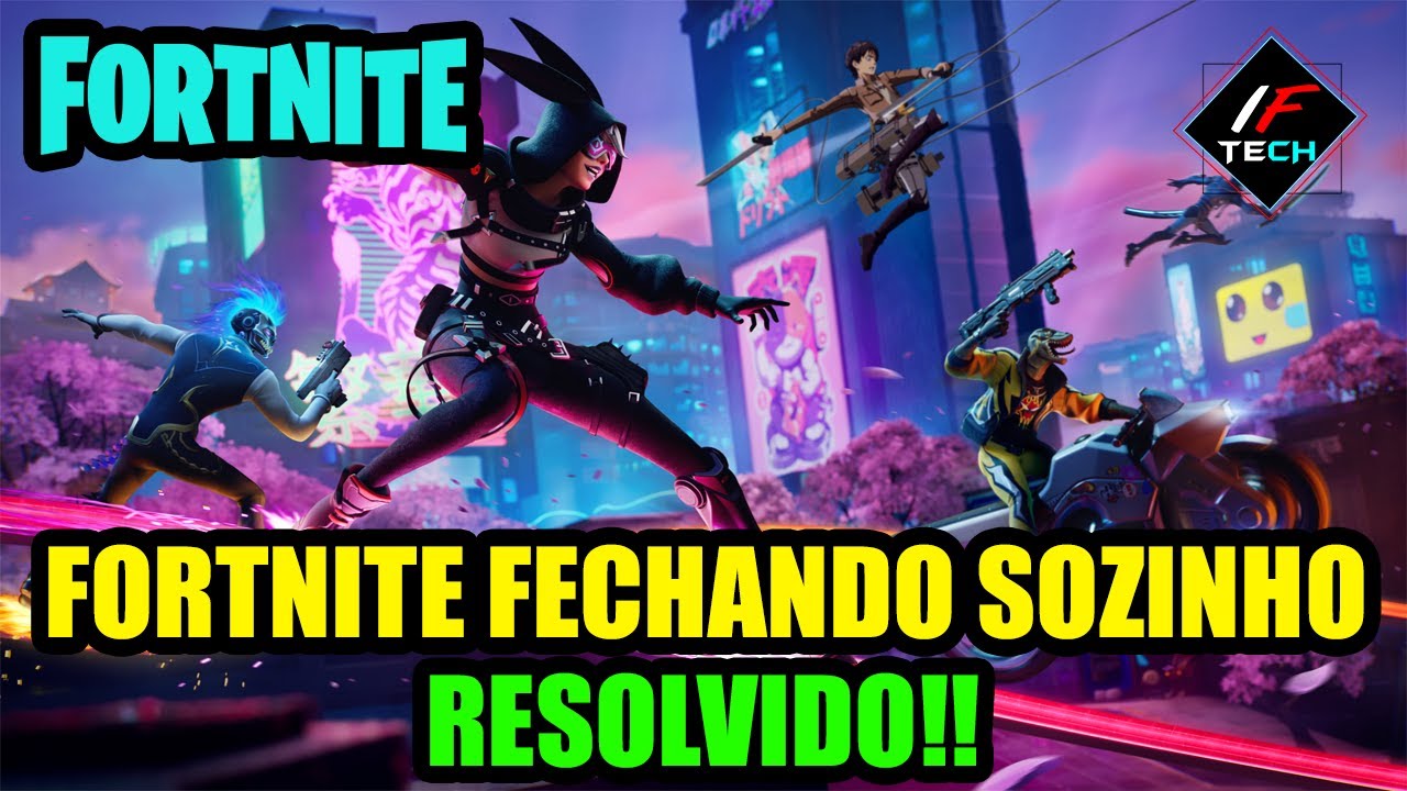 FORTNITE FECHANDO SOZINHO E CRASHANDO (RESOLVIDO!!) RÁPIDO E FÁCIL 2025