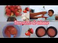 Rotina Da Noite Fiz Danoninho Caseiro De Inhame Com Morango Para Meu Bebê