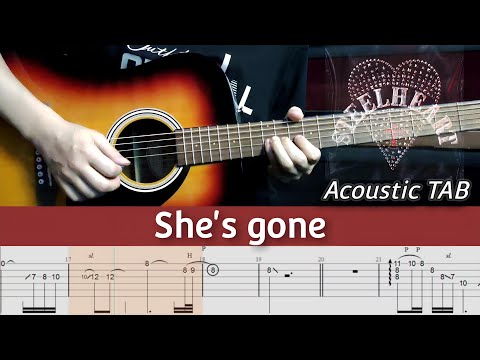 Steelheart - She's Gone | Acoustic Guitar | Lesson + TAB | Tutorial